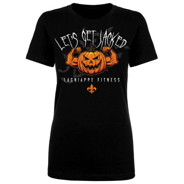 LET'S GET JACKED - WOMEN'S FITTED T-SHIRT Thumbnail